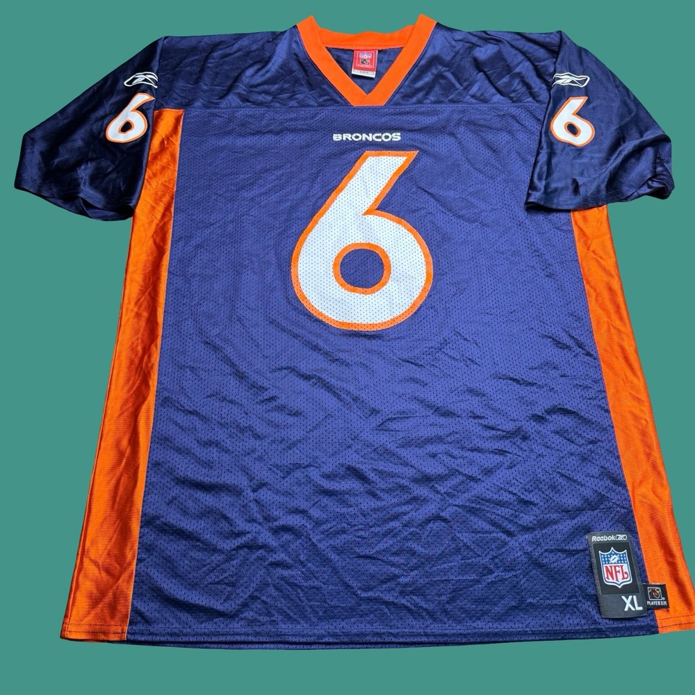 Reebok Denver Broncos Jay Cutler #6 Jersey Mens XL Blue NFL Football Nylon